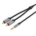 Кабел Vention BCNBG 2x RCA (Cinch) към 3.5mm жак 1.5m сив