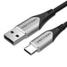 Кабел Vention CODHD USB-A 2.0 към USB-C 3A 0.5m сив