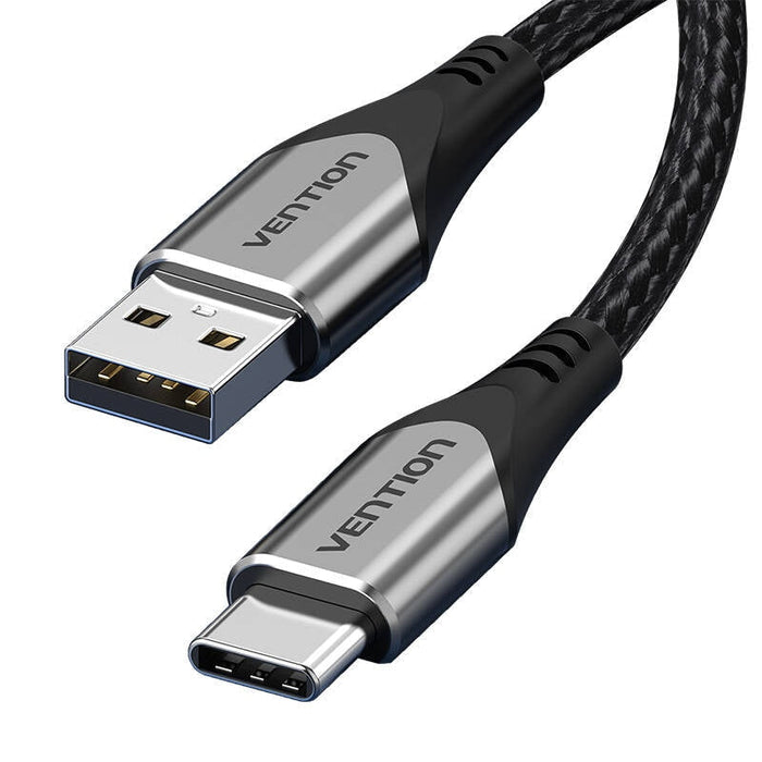 Кабел Vention CODHF USB-A 2.0 към USB-C 3A 1m сив