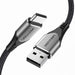 Кабел Vention CODHF USB-A 2.0 към USB-C 3A 1m сив