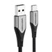 Кабел Vention CODHG USB-A 2.0 към USB-C 3A 1.5m сив