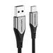 Кабел Vention CODHH USB-A 2.0 към USB-C 3A 2m сив