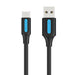 Кабел Vention COKBH USB-A 2.0 към USB-C 3A 2m черен