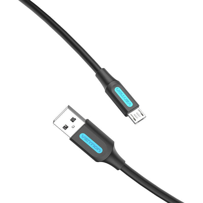 Кабел Vention COLBC USB-A 2.0 към Micro-B 3A 0.25m черен