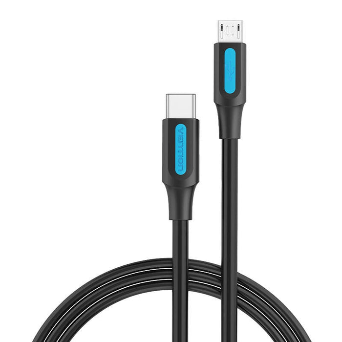 Кабел Vention COVBH USB-C 2.0 към Micro-USB 2A 2m черен