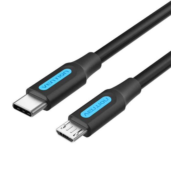 Кабел Vention COVBH USB-C 2.0 към Micro-USB 2A 2m черен