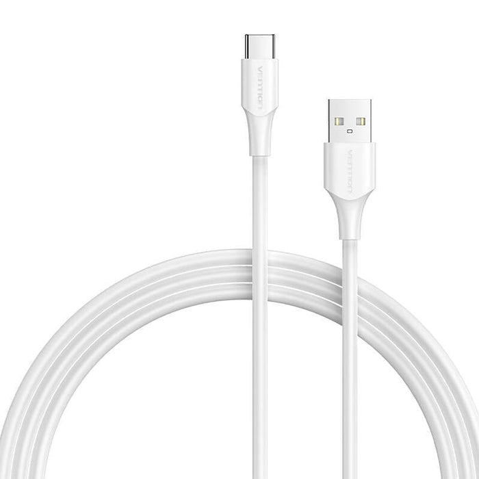 Кабел Vention CTHWF USB-A 2.0 към USB-C 3A 1m бял