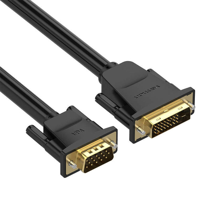 Кабел Vention EABBG DVI(24+1) към VGA 1.5m черен