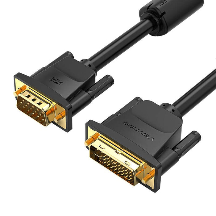 Кабел Vention EACBJ DVI(24+5) към VGA 5m черен