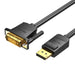 Кабел Vention HAFBH DisplayPort към DVI 2m черен