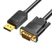 Кабел Vention HBLBG DisplayPort към VGA 1.5m черен