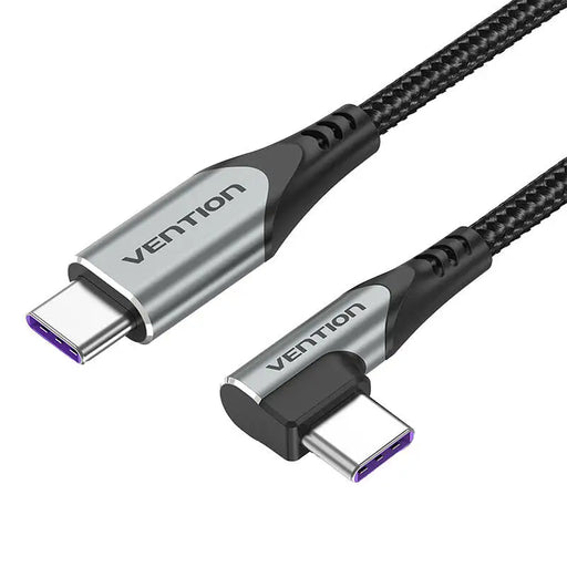 Кабел Vention TAKHG USB - C / USB - C 5A 1.5m сив