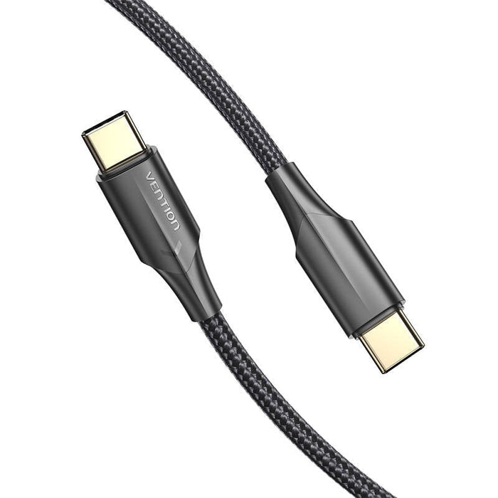 Кабел Vention TAUBH USB-C 2.0 към USB-C 3A 2m LED черен