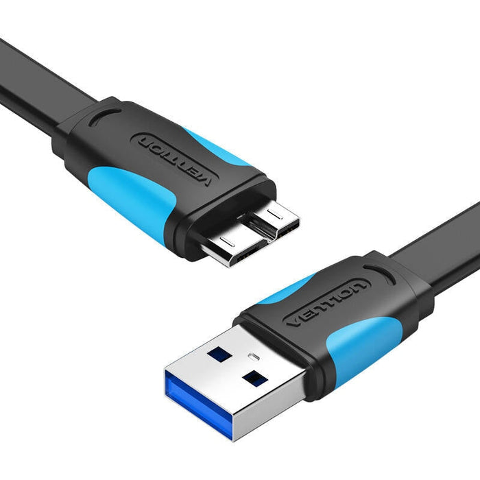 Кабел Vention VAS-A12-B050 USB-A 3.0 към Micro-B 0.5m черен