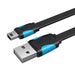 Кабел Vention VAS-A14-B100 USB-A 2.0 към MiniUSB 1m черен