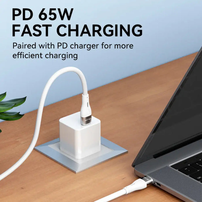 Кабел Wozinsky WSTCC1 USB-C / USB-C PD 65W 1m бял