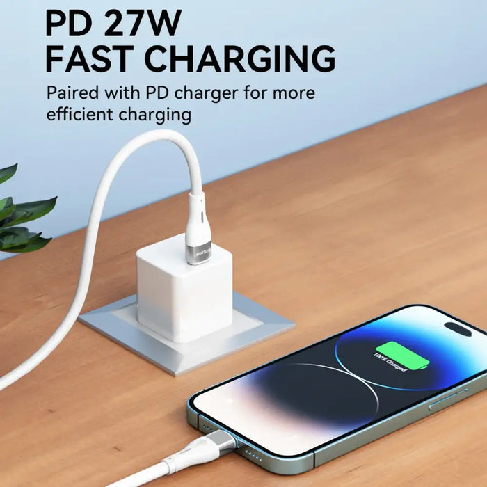 Кабел Wozinsky WSTCL1 Lightning / USB-C PD 27W 1m бял