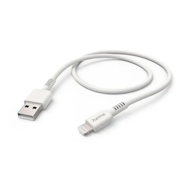 Кабел за зареждане HAMA ’Eco’ USB-A - Lightning 1 м бял