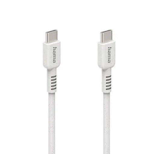 Кабел за зареждане HAMA ’Eco’ USB-C - USB-C 1 м бял