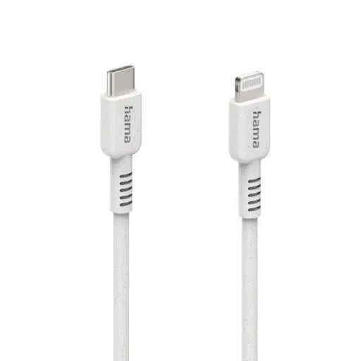 Кабел за зареждане HAMA ’Eco’ USB-C - Lightning 1 м бял