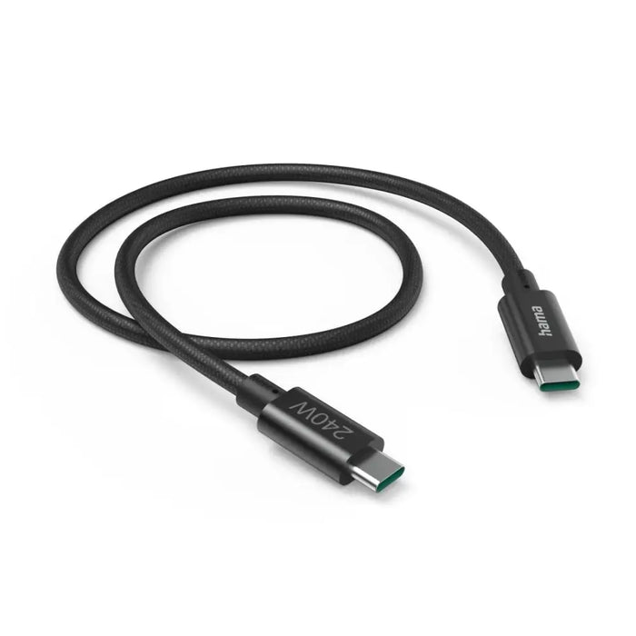 Кабел за зареждане Hama USB-C - USB-C 240 W