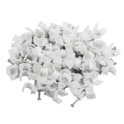 Кабелен клипс Lanberg cable clips 7mm 100pcs white