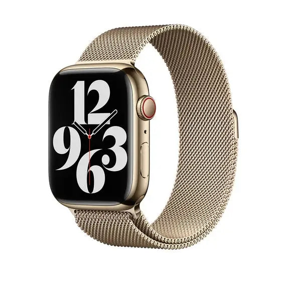 Каишка за часовник Apple 45mm Gold Milanese Loop