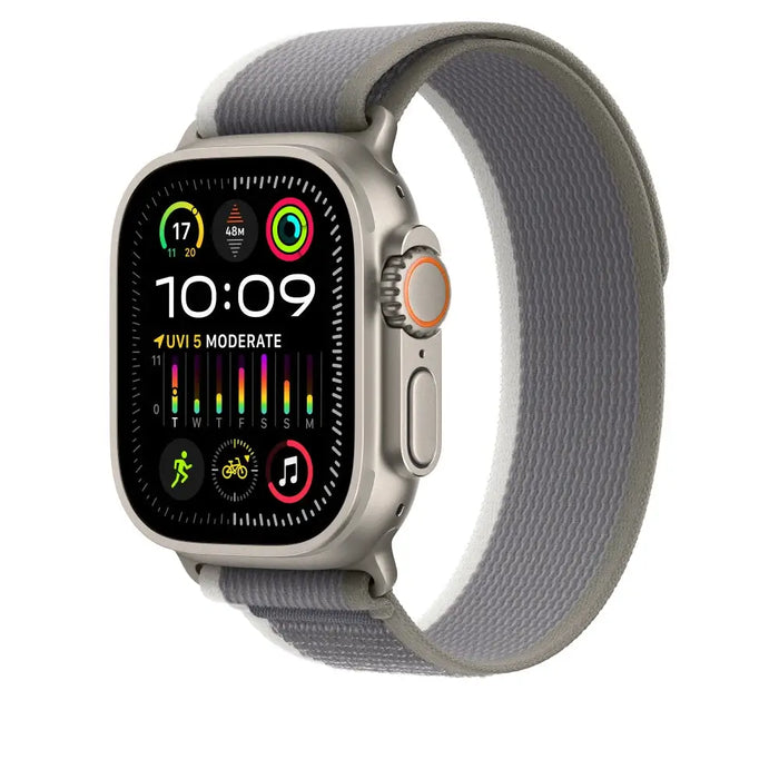 Каишка за часовник Apple 49mm Green/Gray Trail Loop - M/L