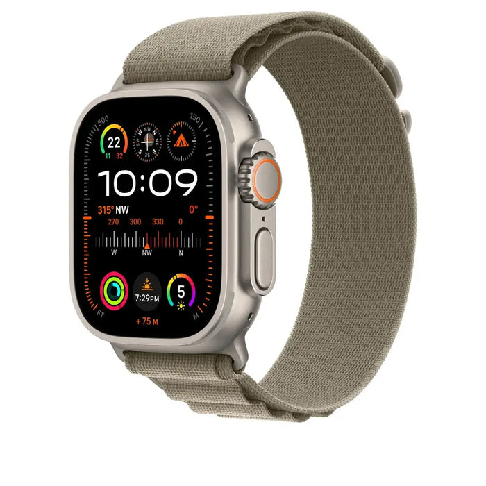 Каишка за часовник Apple 49mm Olive Alpine Loop - Large