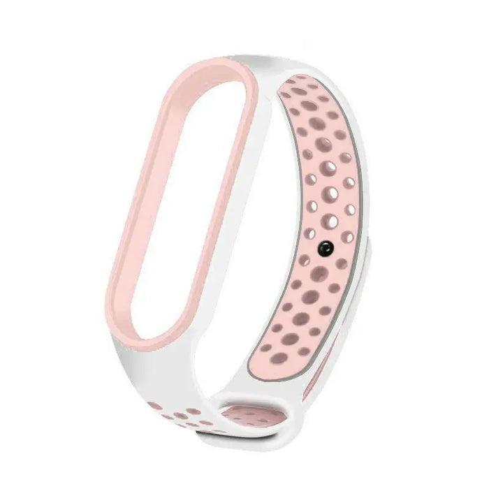 Каишка Replacement band за Xiaomi Mi Band 5 Dots Сив/розов