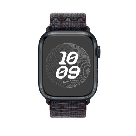 Каишка за часовник Apple 45mm Black/Blue Nike Sport Loop