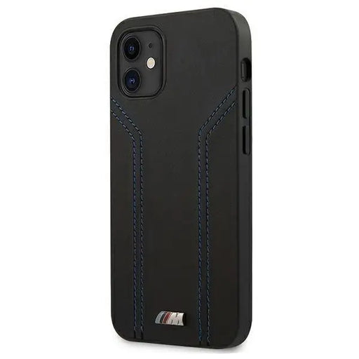 Калъф BMW M Collection Blue Lines за iPhone 12 Mini Черен