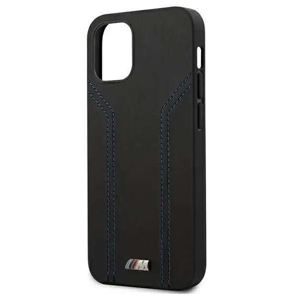 Калъф BMW M Collection Blue Lines за iPhone 12 Mini Черен