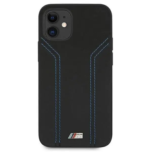 Калъф BMW M Collection Blue Lines за iPhone 12 Mini Черен