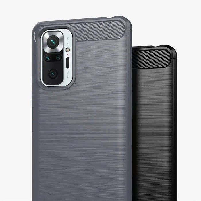 Калъф Carbon Case Flexible за Xiaomi Redmi Note 10 Pro син