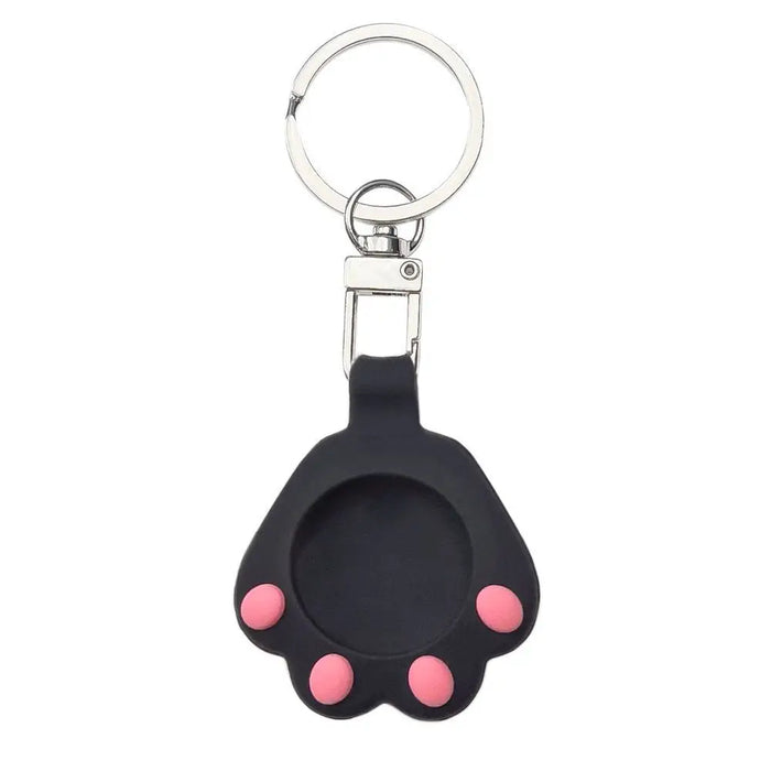 Калъф Cat Paw Silicone за AirTag черен