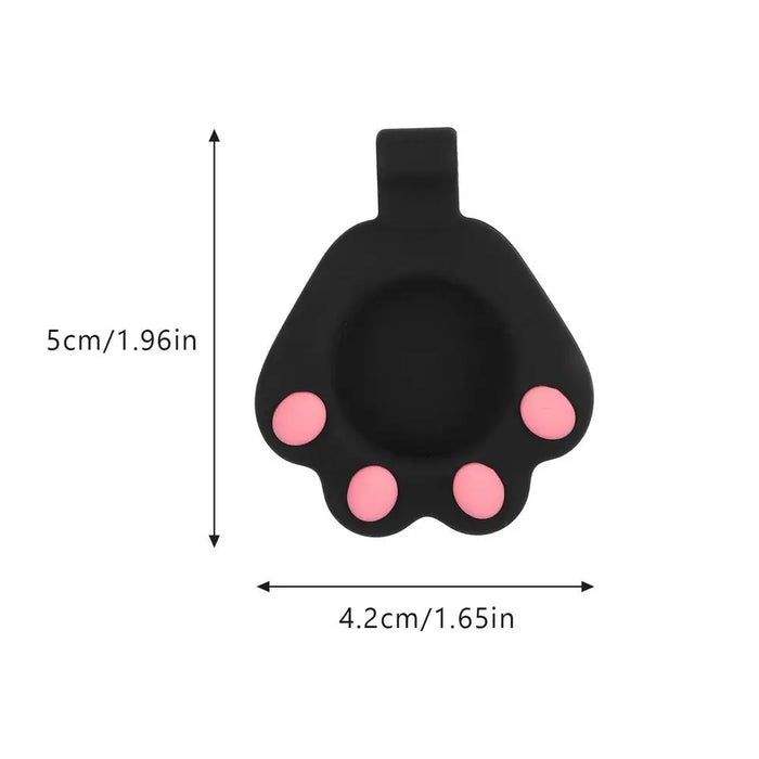 Калъф Cat Paw Silicone за AirTag черен