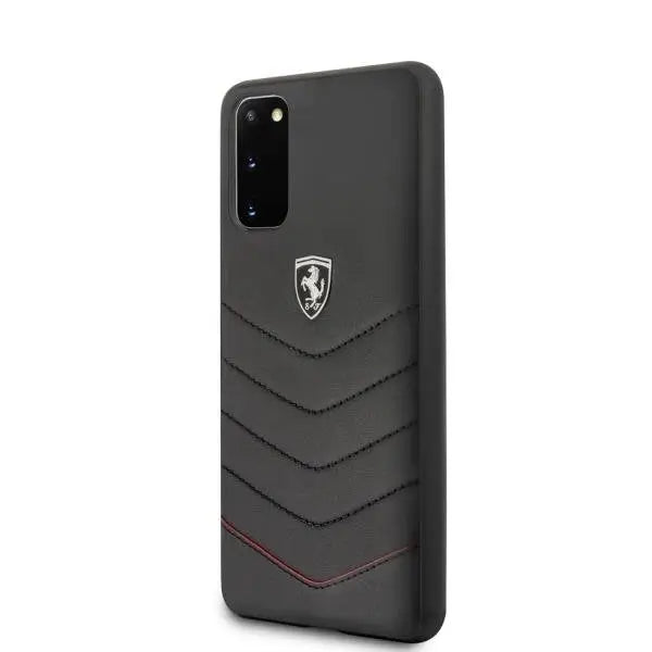 Калъф Ferrari Heritage Quilted за Samsung Galaxy S20 Black