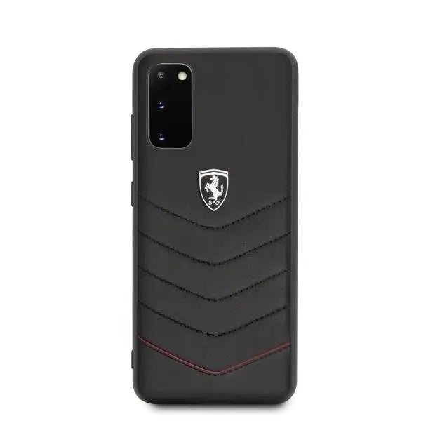 Калъф Ferrari Heritage Quilted за Samsung Galaxy S20 Black