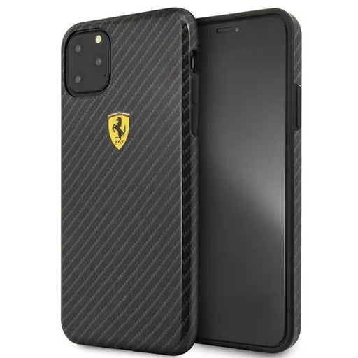 Калъф Ferrari On Track Carbon Effect за iPhone 11