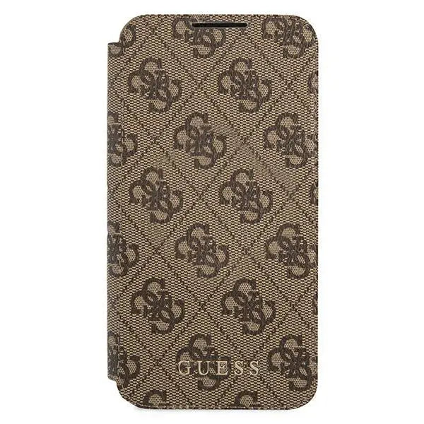 Калъф Guess 4G Metal Gold Logo за Samsung Galaxy S22 Кафяв