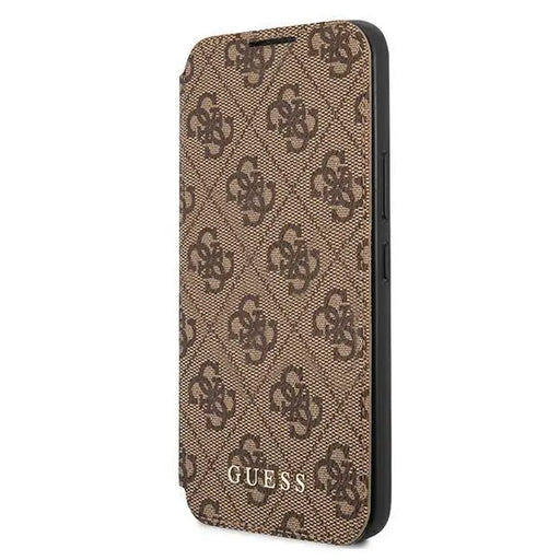 Калъф Guess 4G Metal Gold Logo за Samsung Galaxy S22 Кафяв