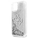 Калъф Guess Big 4G Liquid Glitter Silver за Apple