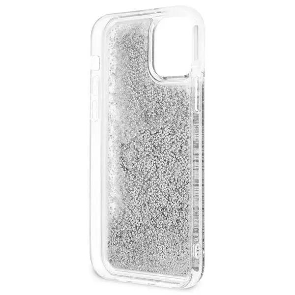 Калъф Guess Big 4G Liquid Glitter Silver за Apple