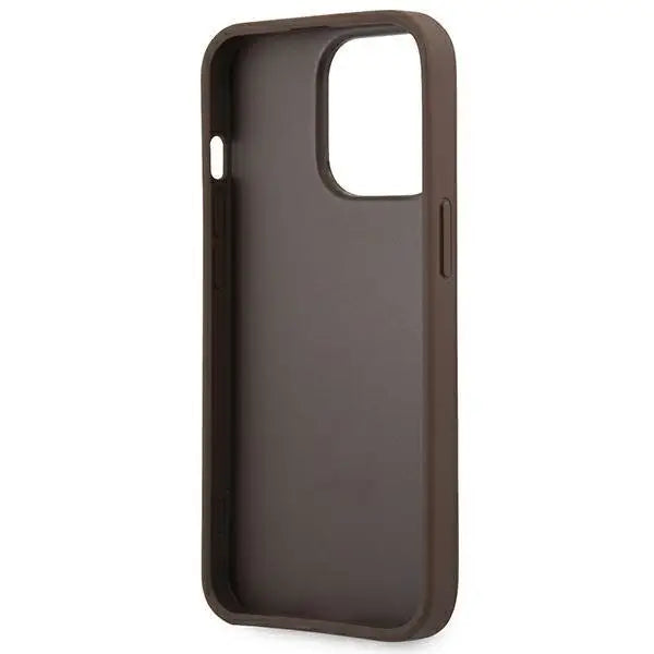 Калъф Guess GUHCP13L4GDBR за iPhone 13 Pro / 13 6.1 кафяв