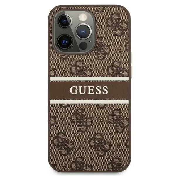 Калъф Guess GUHCP13L4GDBR за iPhone 13 Pro / 13 6.1 кафяв