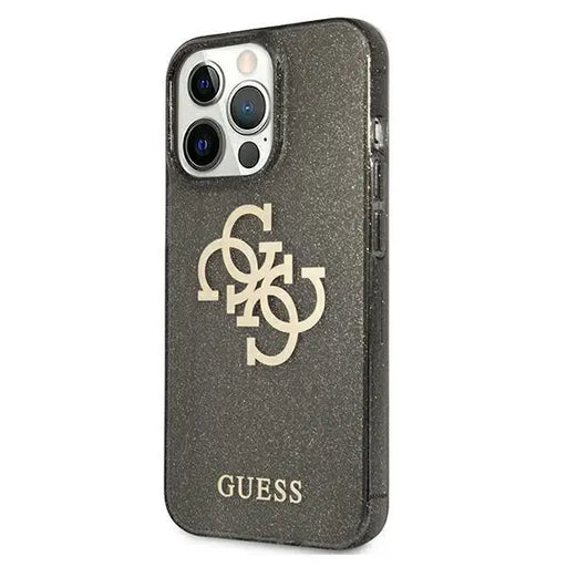 Калъф Guess GUHCP13LPCUGL4GBK Glitter 4G Big Logo