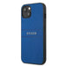 Калъф Guess GUHCP13MPSASBBL Saffiano Strap за iPhone 13 син