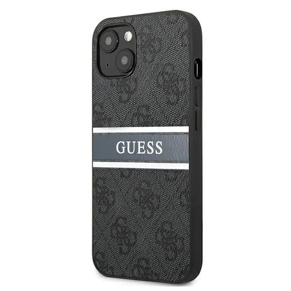 Калъф Guess GUHCP13S4GDGR 4G Stripe за iPhone 13 mini сив