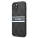 Калъф Guess GUHCP13S4GDGR 4G Stripe за iPhone 13 mini сив